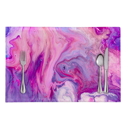Purple Liquid Marble Print Placemat