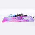 Purple Liquid Marble Print Sports Towel