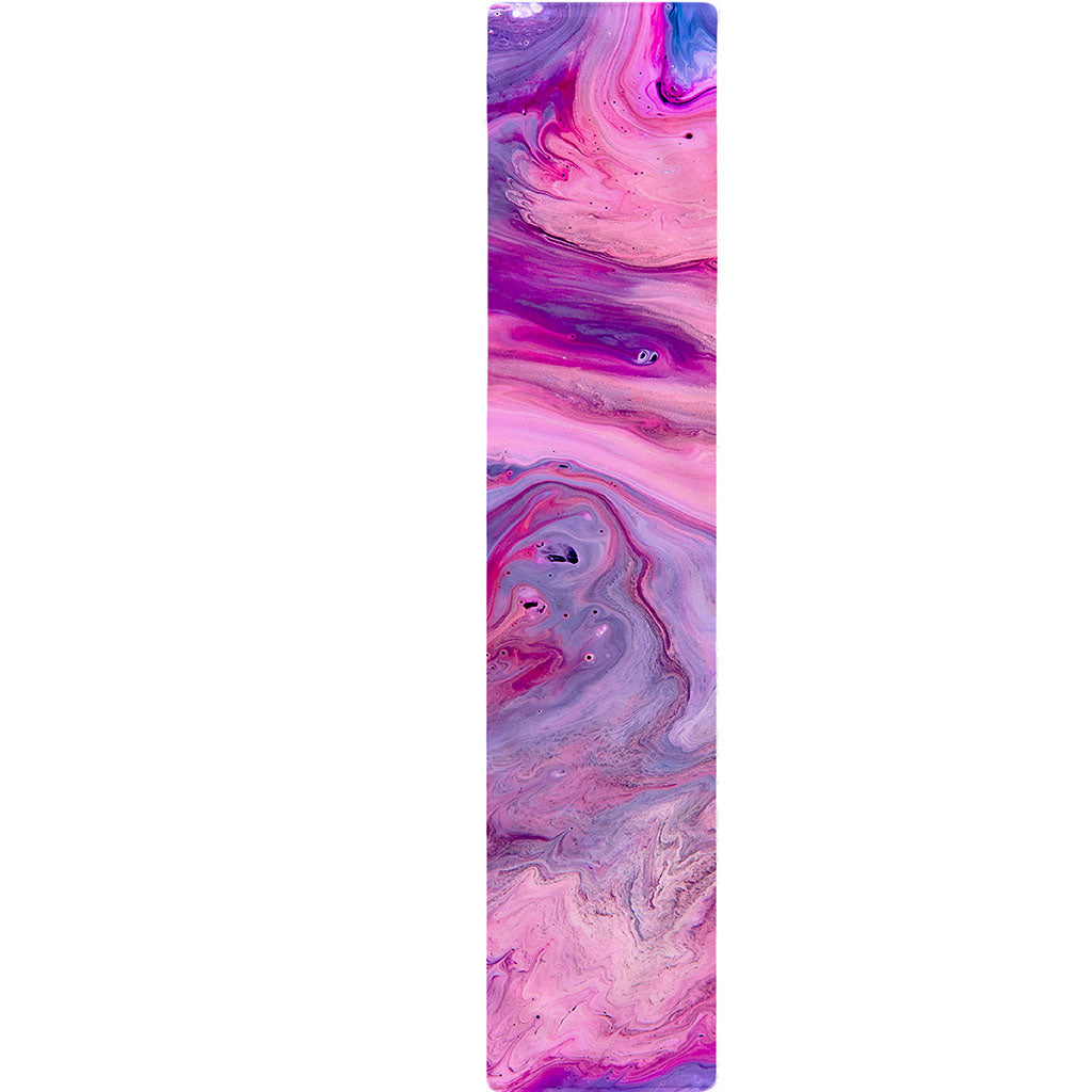 Purple Liquid Marble Print Table Runner