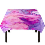 Purple Liquid Marble Print Tablecloth