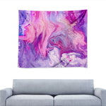 Purple Liquid Marble Print Tapestry