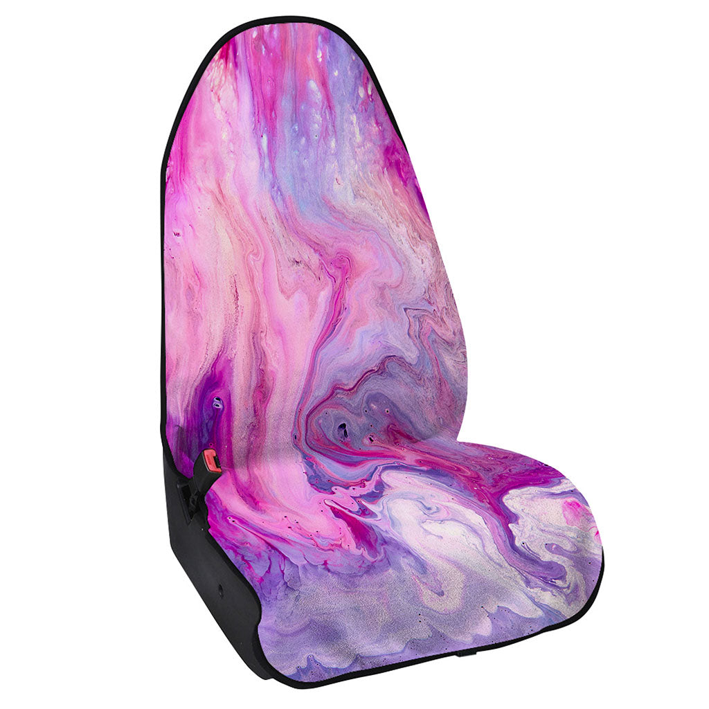 Purple Liquid Marble Print Waterproof Car Seat Cover