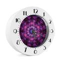 Purple Mandala Flower Print Alarm Clock
