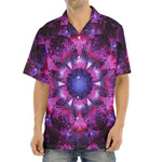 Purple Mandala Flower Print Aloha Shirt