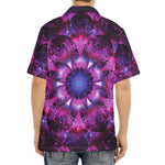 Purple Mandala Flower Print Aloha Shirt