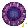 Purple Mandala Flower Print Basketball