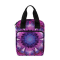 Purple Mandala Flower Print Bible Tote Bag