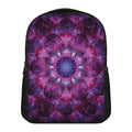 Purple Mandala Flower Print Casual Backpack