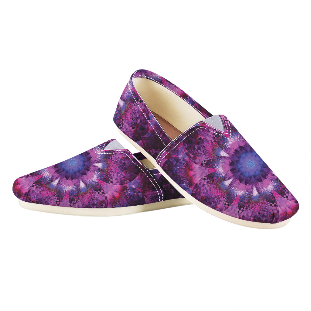 Purple Mandala Flower Print Casual Shoes