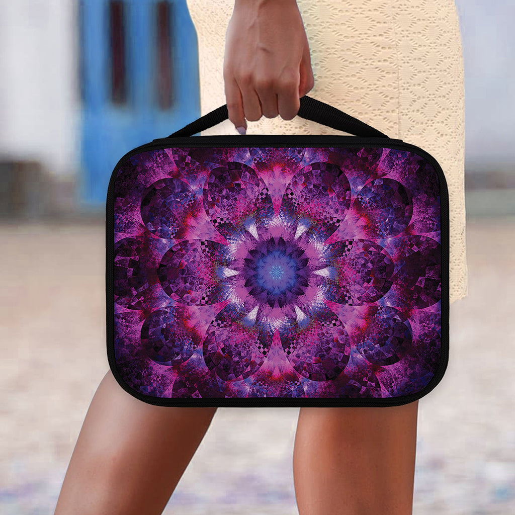 Purple Mandala Flower Print Classic Bible Case