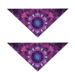 Purple Mandala Flower Print Dog Bandana
