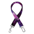 Purple Mandala Flower Print Dog Seat Belt