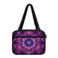 Purple Mandala Flower Print Double Strap Bible Bag