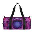 Purple Mandala Flower Print Gym Bag