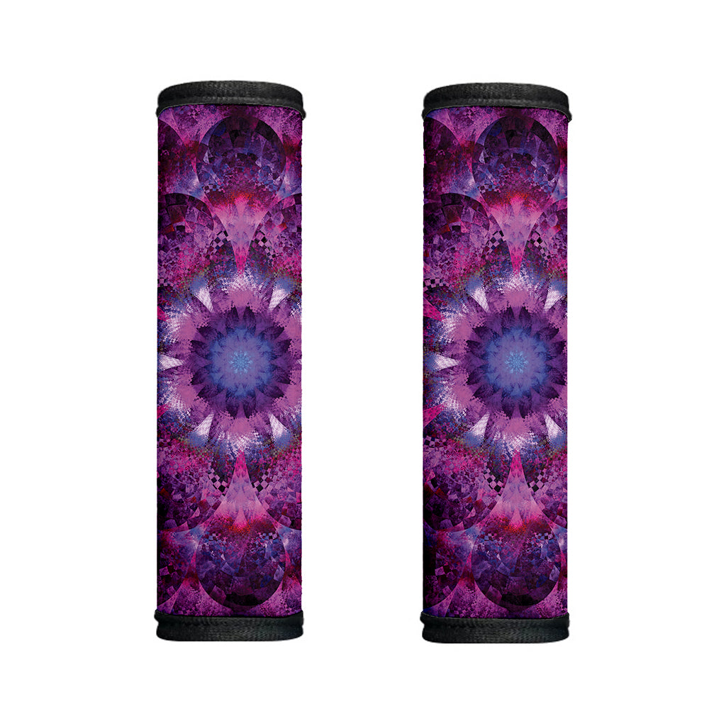 Purple Mandala Flower Print Handle Covers