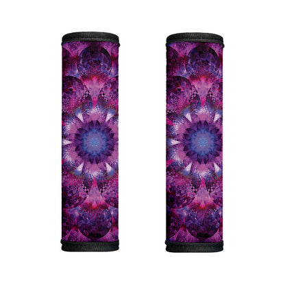 Purple Mandala Flower Print Handle Covers