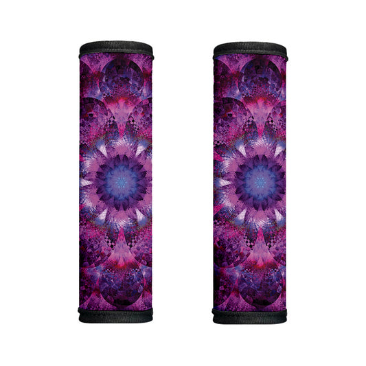 Purple Mandala Flower Print Handle Covers