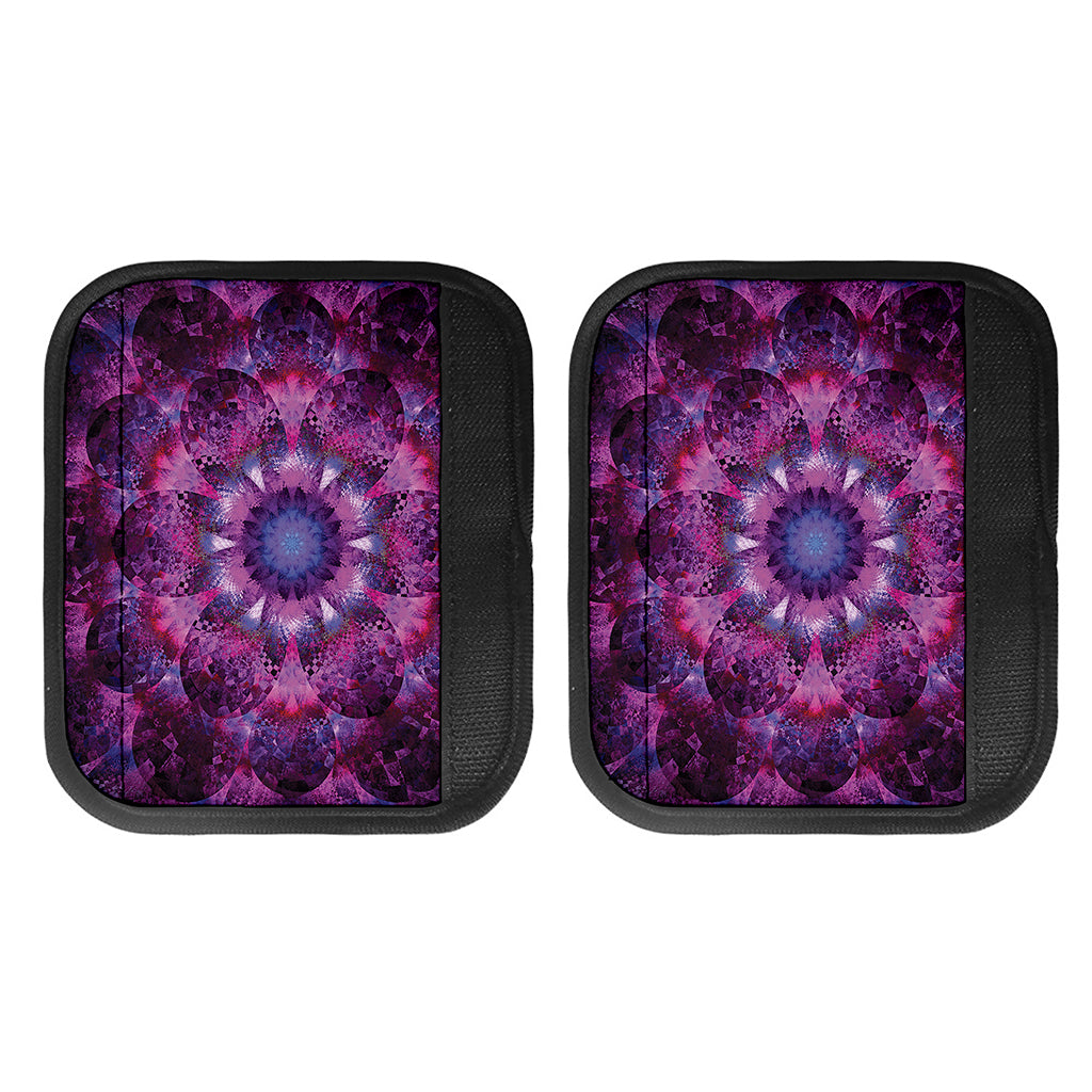 Purple Mandala Flower Print Handle Covers