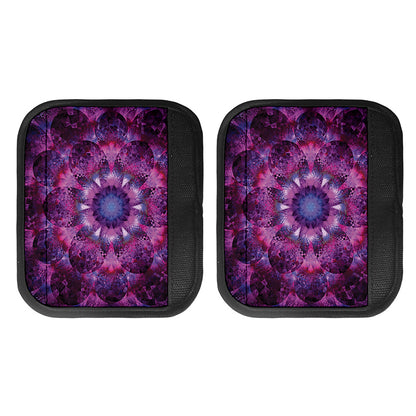 Purple Mandala Flower Print Handle Covers