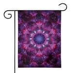 Purple Mandala Flower Print House Flag