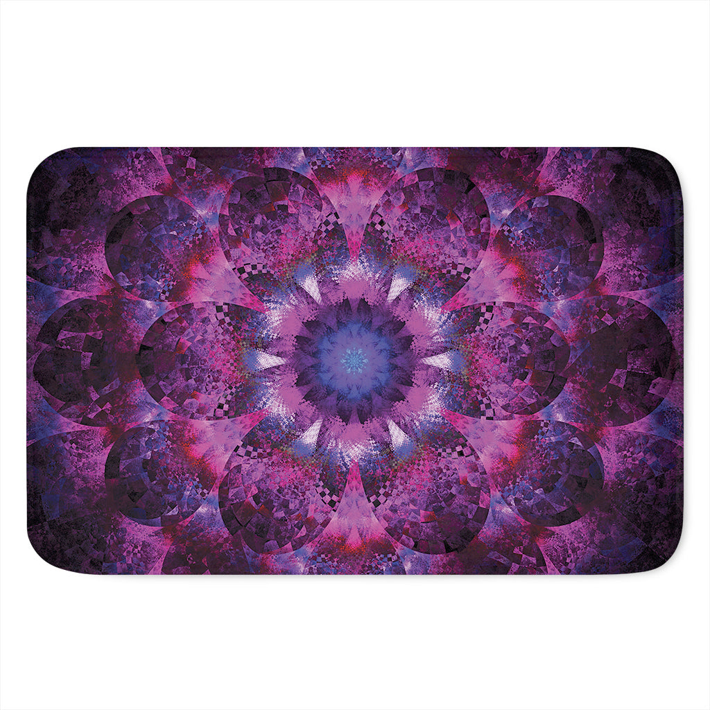 Purple Mandala Flower Print Indoor Door Mat