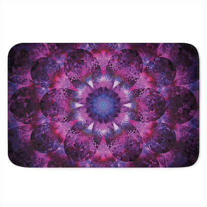 Purple Mandala Flower Print Indoor Door Mat
