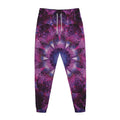 Purple Mandala Flower Print Jogger Pants