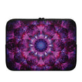 Purple Mandala Flower Print Laptop Sleeve