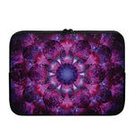 Purple Mandala Flower Print Laptop Sleeve