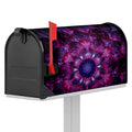 Purple Mandala Flower Print Mailbox Cover