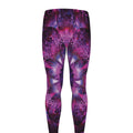 Purple Mandala Flower Print Men's Leggings