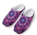 Purple Mandala Flower Print Mesh Casual Shoes
