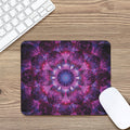 Purple Mandala Flower Print Mouse Pad