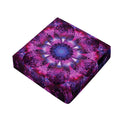 Purple Mandala Flower Print Outdoor Seat Cushion Cover