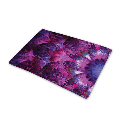 Purple Mandala Flower Print Pet Cooling Mat Cover