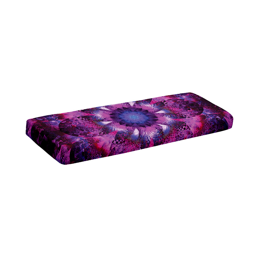 Purple Mandala Flower Print Piano Keyboard Cover
