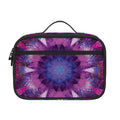 Purple Mandala Flower Print Portable Lunch Bag