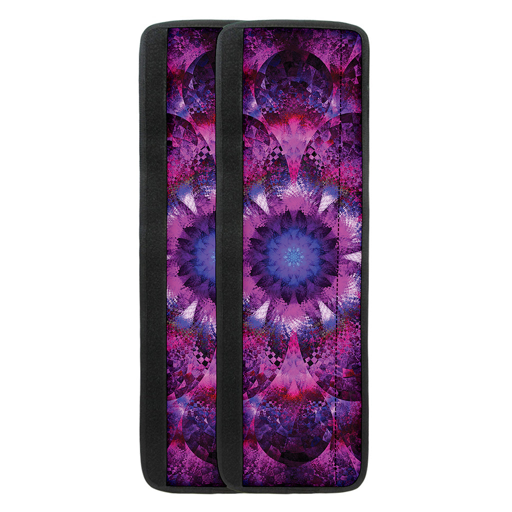 Purple Mandala Flower Print Refrigerator Handle Covers