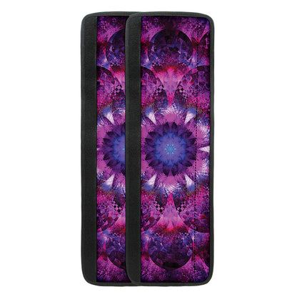 Purple Mandala Flower Print Refrigerator Handle Covers
