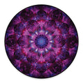 Purple Mandala Flower Print Round Floor Mat