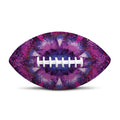Purple Mandala Flower Print Rugby Ball