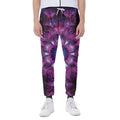 Purple Mandala Flower Print Joggers