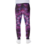 Purple Mandala Flower Print Scuba Joggers
