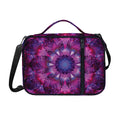 Purple Mandala Flower Print Shoulder Strap Bible Bag