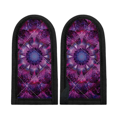 Purple Mandala Flower Print Skillet Handle Cover
