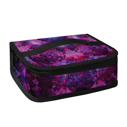 Purple Mandala Flower Print Small Lunch Bag