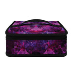 Purple Mandala Flower Print Small Lunch Bag