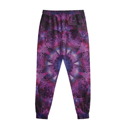 Purple Mandala Flower Print Sweatpants
