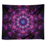 Purple Mandala Flower Print Tapestry