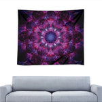 Purple Mandala Flower Print Tapestry